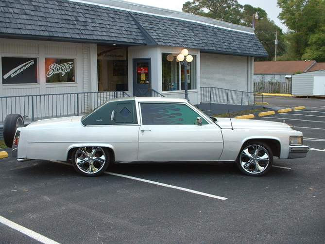 Image for Caddy Green Chrome Flames